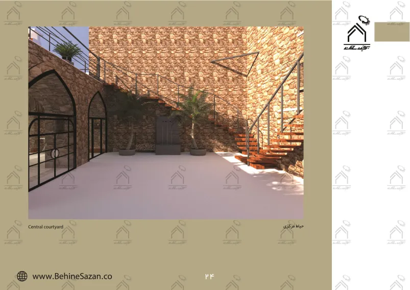 پورتفولیو طراحی و معماری اقامتگاه تفریحی بومگردی