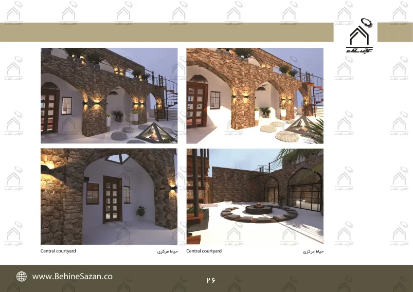 پورتفولیو طراحی و معماری اقامتگاه تفریحی بومگردی