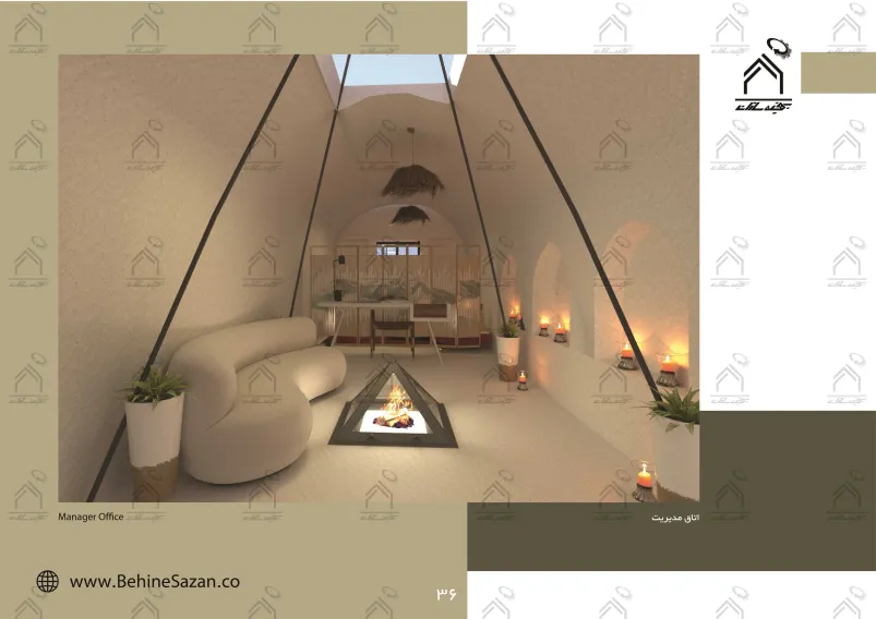 پورتفولیو طراحی و معماری اقامتگاه تفریحی بومگردی