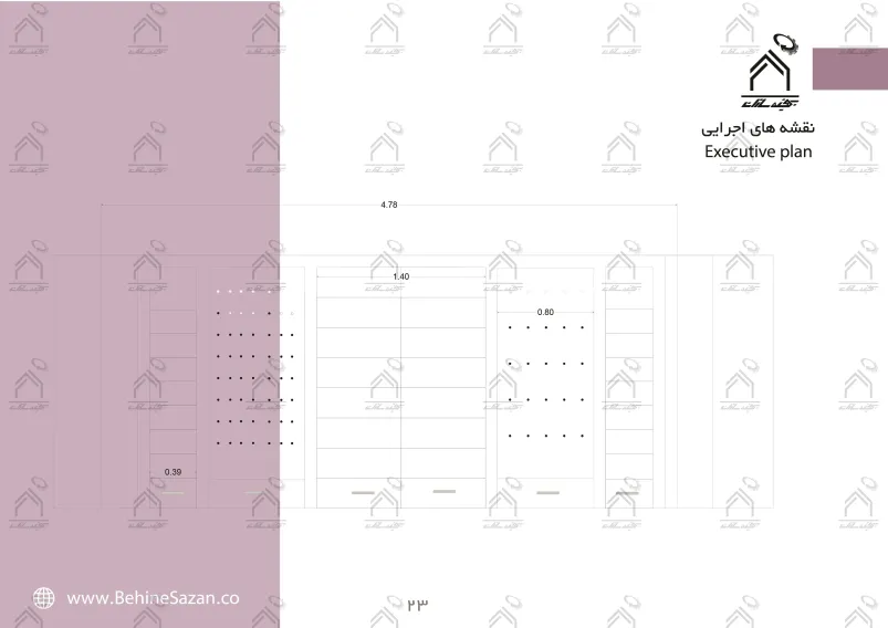 پورتفولیو طراحی و معماری دکور فروشگاه لوازم آرایشی