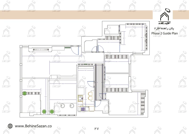پورتفولیو طراحی و معماری سالن ماساژ