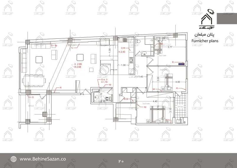پورتفولیو طراحی و معماری دکوراسیون داخلی