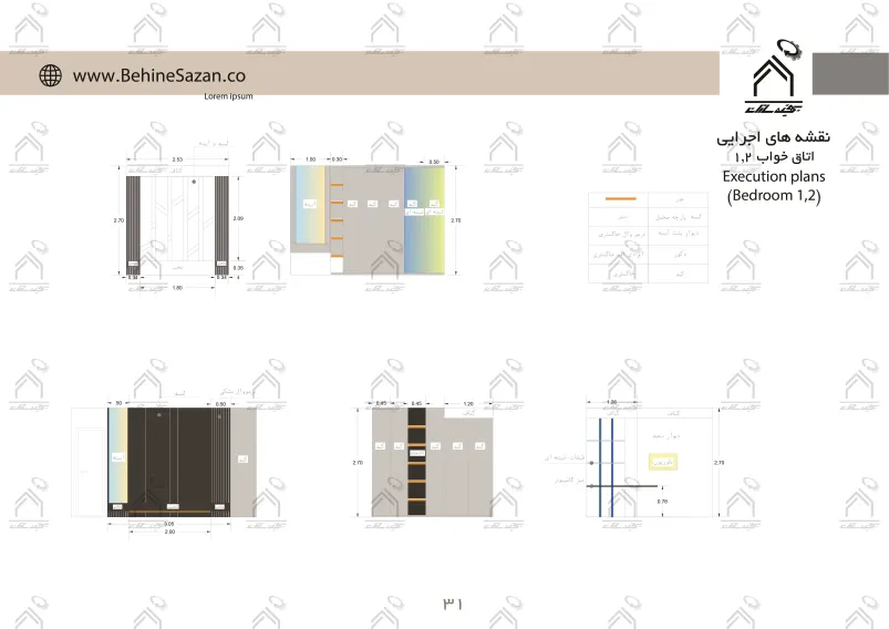 پورتفولیو طراحی و معماری دکوراسیون داخلی