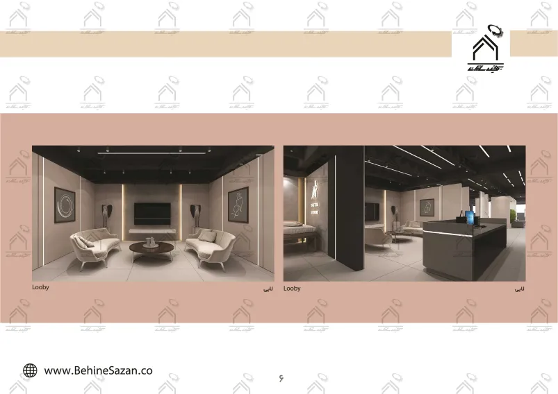 پورتفولیو طراحی و معماری دکور سالن زیبایی