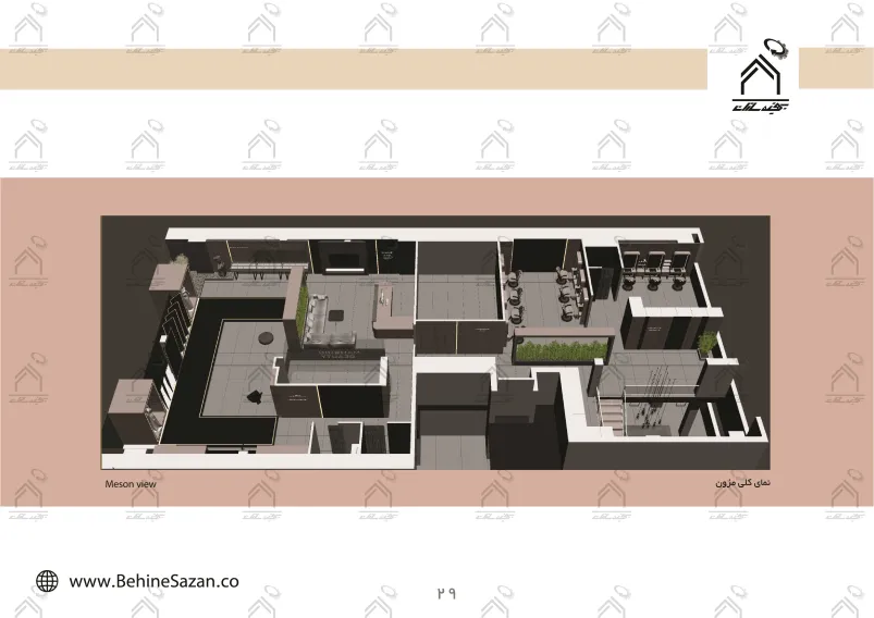 پورتفولیو طراحی و معماری دکور سالن زیبایی