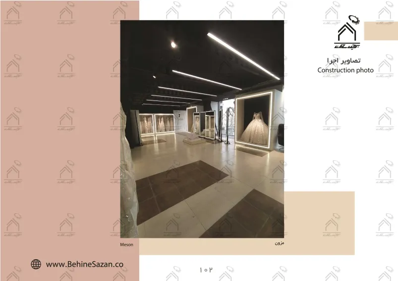 پورتفولیو طراحی و معماری دکور سالن زیبایی