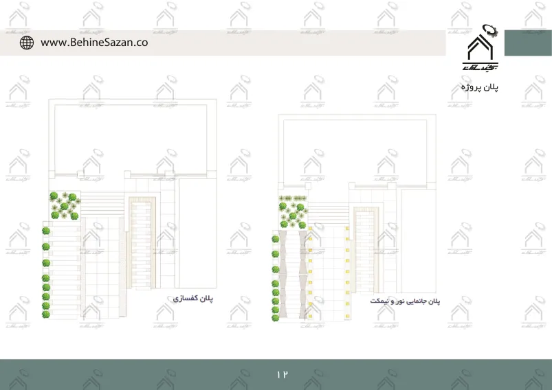 پورتفولیو طراحی و اجرای فضای خارجی آزمایشگاه پیوند