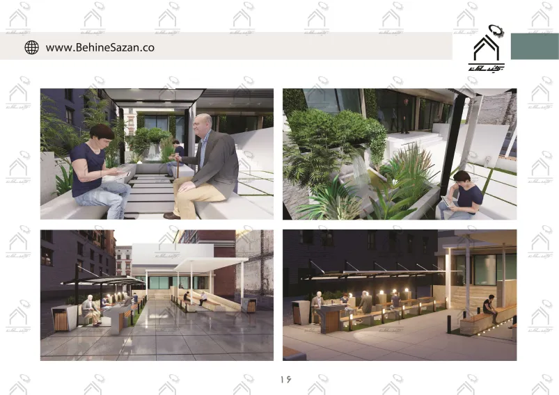 پورتفولیو طراحی و اجرای فضای خارجی آزمایشگاه پیوند