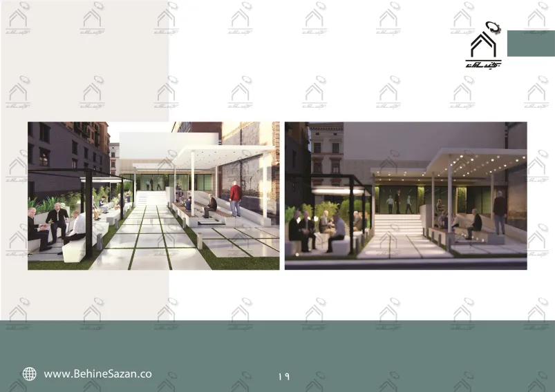 پورتفولیو طراحی و اجرای فضای خارجی آزمایشگاه پیوند