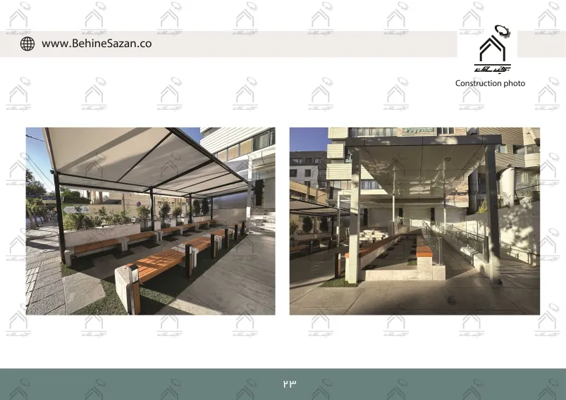 پورتفولیو طراحی و اجرای فضای خارجی آزمایشگاه پیوند