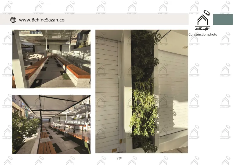 پورتفولیو طراحی و اجرای فضای خارجی آزمایشگاه پیوند