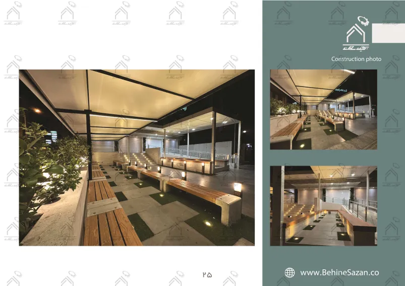 پورتفولیو طراحی و اجرای فضای خارجی آزمایشگاه پیوند