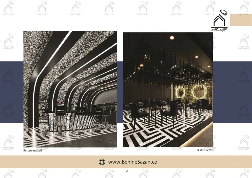 پورتفولیو طراحی و معماری داخلی رستوران