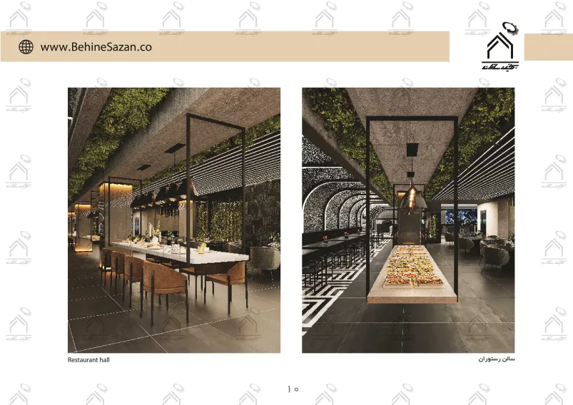 پورتفولیو طراحی و معماری داخلی رستوران