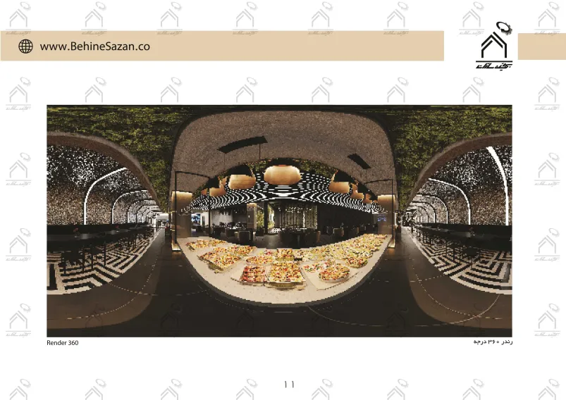 پورتفولیو طراحی و معماری داخلی رستوران