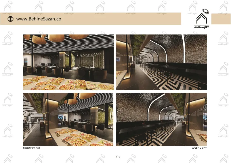 پورتفولیو طراحی و معماری داخلی رستوران