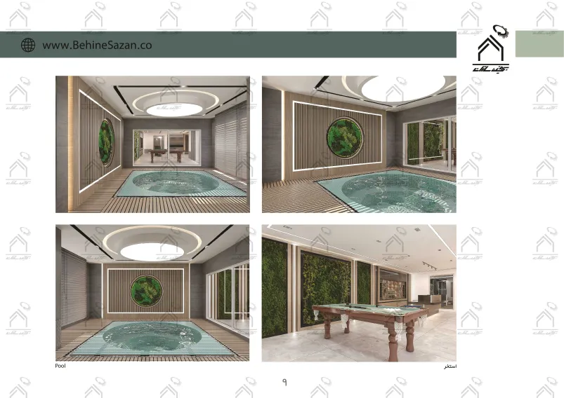 پورتفولیو طراحی و معماری باغ ویلا