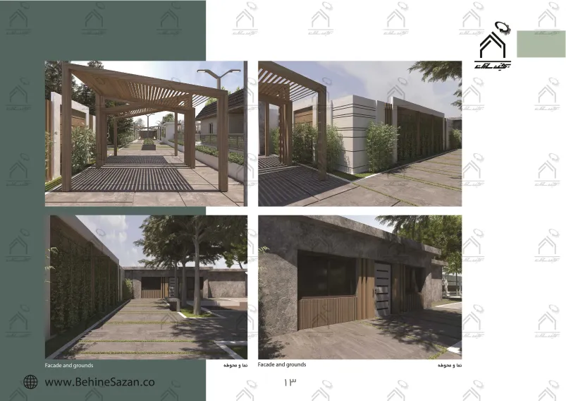 پورتفولیو طراحی و معماری باغ ویلا