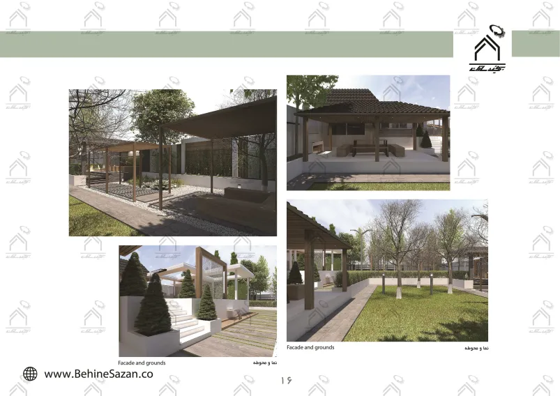 پورتفولیو طراحی و معماری باغ ویلا