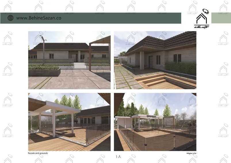 پورتفولیو طراحی و معماری باغ ویلا