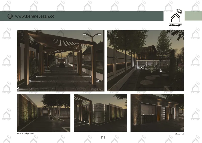 پورتفولیو طراحی و معماری باغ ویلا