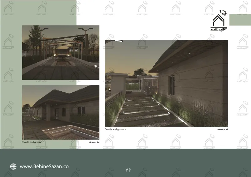 پورتفولیو طراحی و معماری باغ ویلا