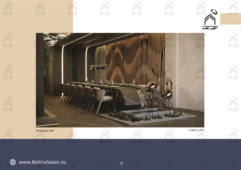 پورتفولیو طراحی و معماری داخلی رستوران