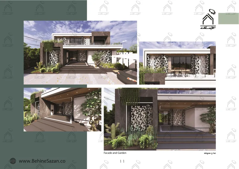 پورتفولیو طراحی و معماری باغ ویلا