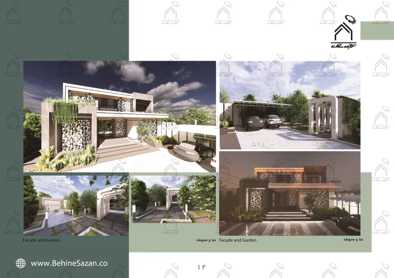 پورتفولیو طراحی و معماری باغ ویلا