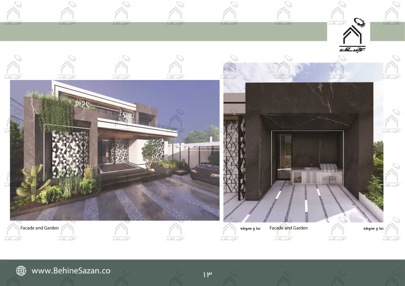 پورتفولیو طراحی و معماری باغ ویلا