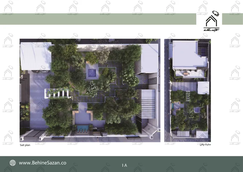 پورتفولیو طراحی و معماری باغ ویلا