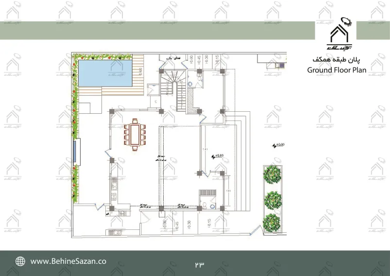 پورتفولیو طراحی و معماری باغ ویلا