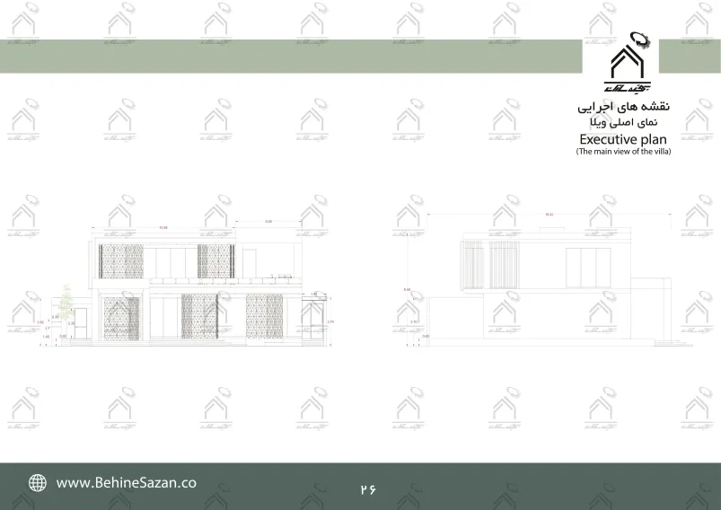 پورتفولیو طراحی و معماری باغ ویلا