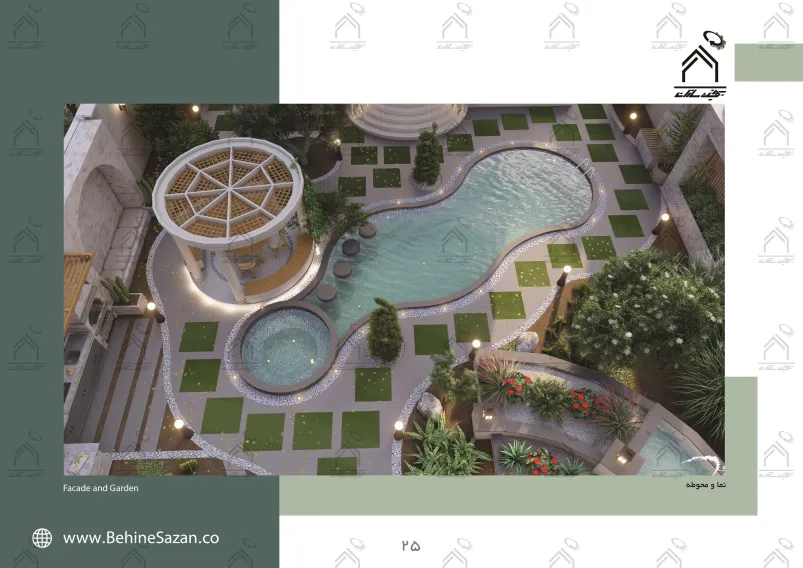پورتفولیو طراحی و معماری باغ ویلا