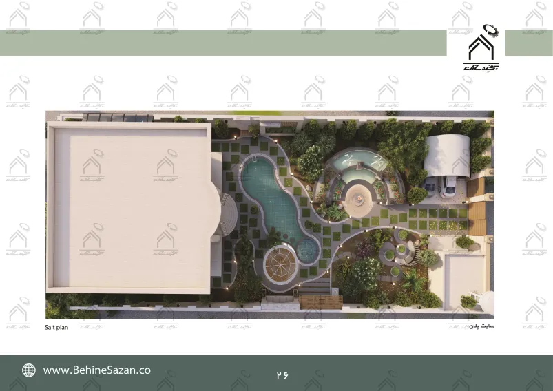 پورتفولیو طراحی و معماری باغ ویلا