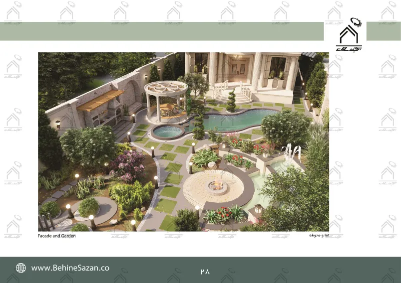 پورتفولیو طراحی و معماری باغ ویلا
