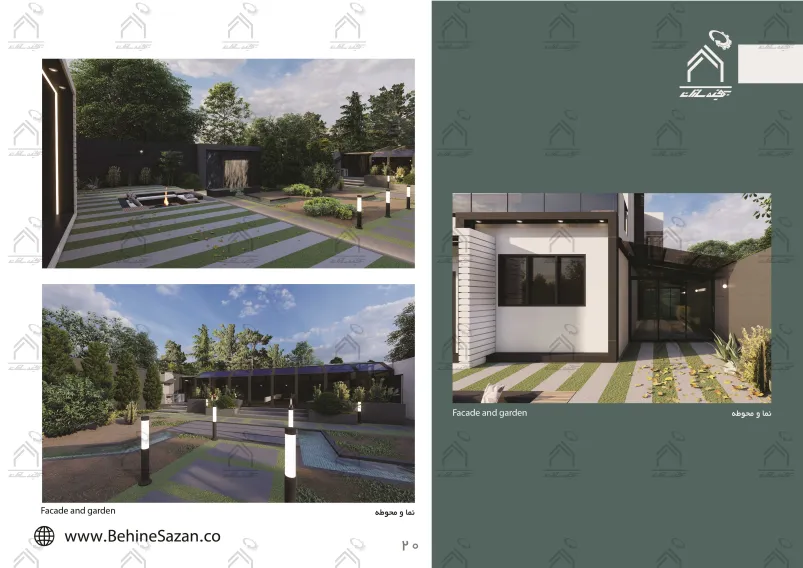 پورتفولیو طراحی و معماری باغ ویلا