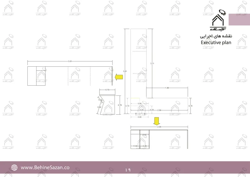 پورتفولیو طراحی و معماری بنگاه املاک
