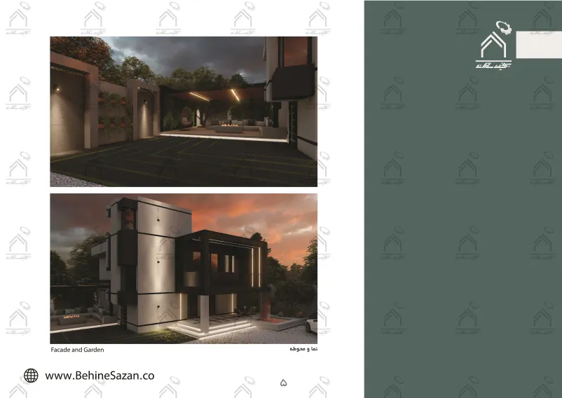 پورتفولیو طراحی و معماری باغ ویلا