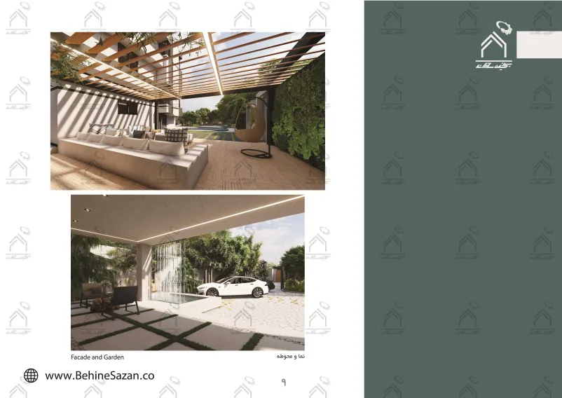 پورتفولیو طراحی و معماری باغ ویلا