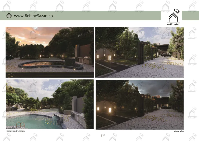 پورتفولیو طراحی و معماری باغ ویلا