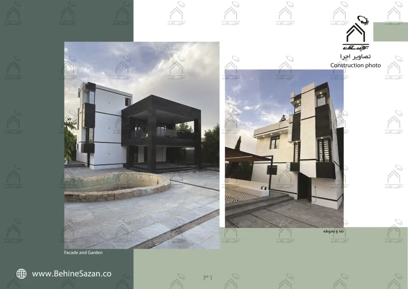 پورتفولیو طراحی و معماری باغ ویلا