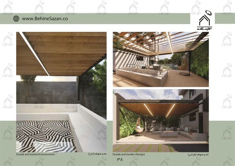 پورتفولیو طراحی و معماری باغ ویلا