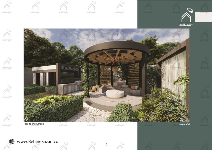 پورتفولیو طراحی و معماری باغ ویلا