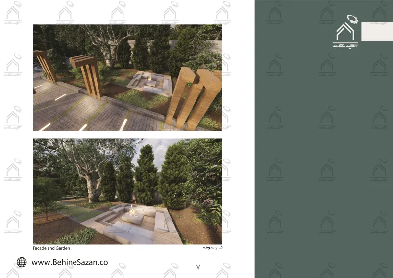 پورتفولیو طراحی و معماری باغ ویلا