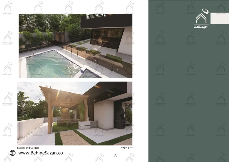 پورتفولیو طراحی و معماری باغ ویلا