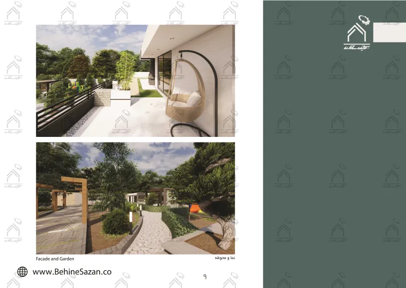 پورتفولیو طراحی و معماری باغ ویلا