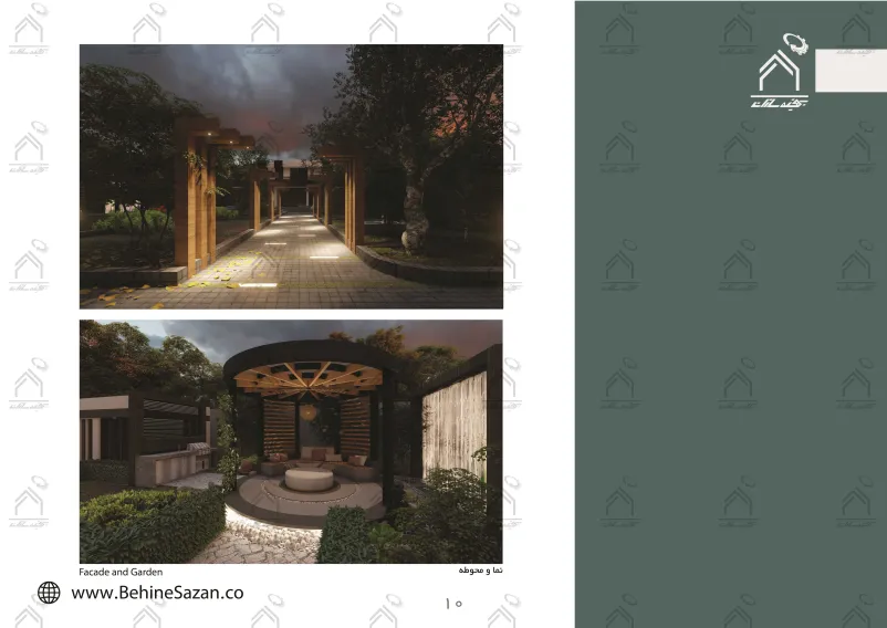 پورتفولیو طراحی و معماری باغ ویلا