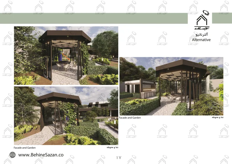 پورتفولیو طراحی و معماری باغ ویلا