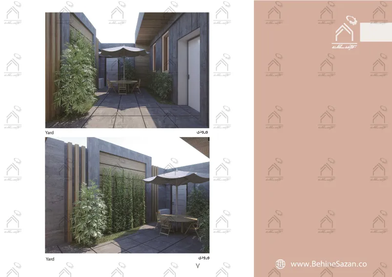 پورتفولیو طراحی و معماری سالن زیبایی